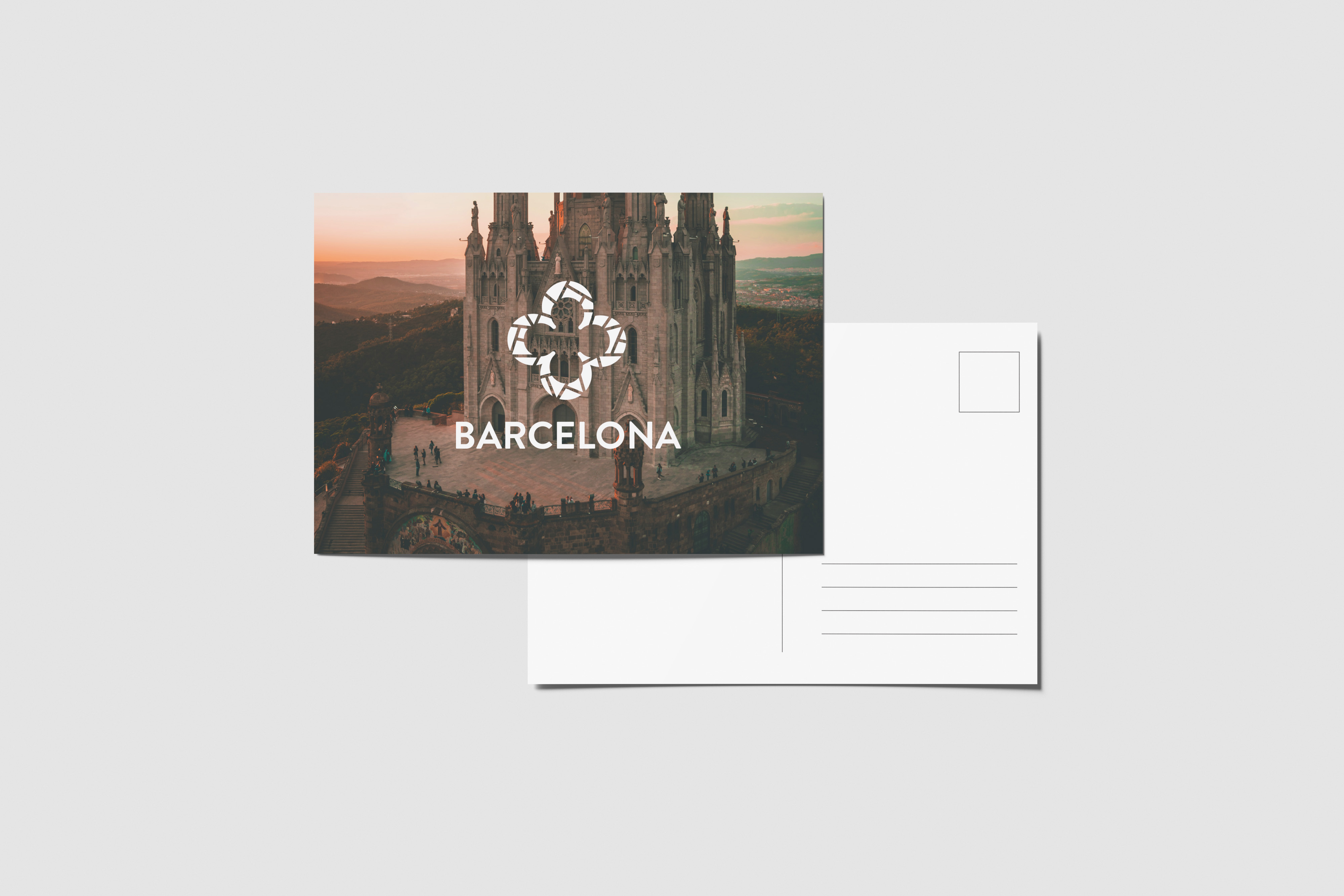 barcelona postcard